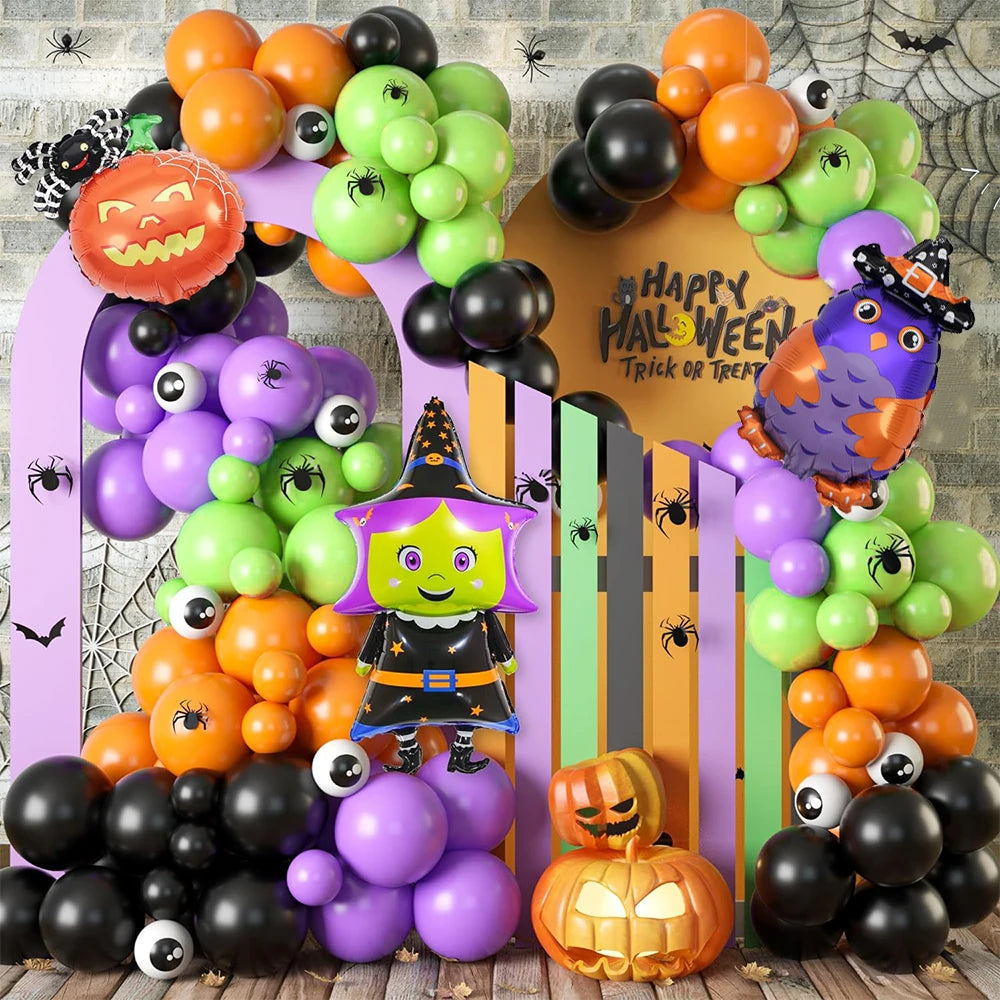 Arche de Ballons Halloween Colorés
