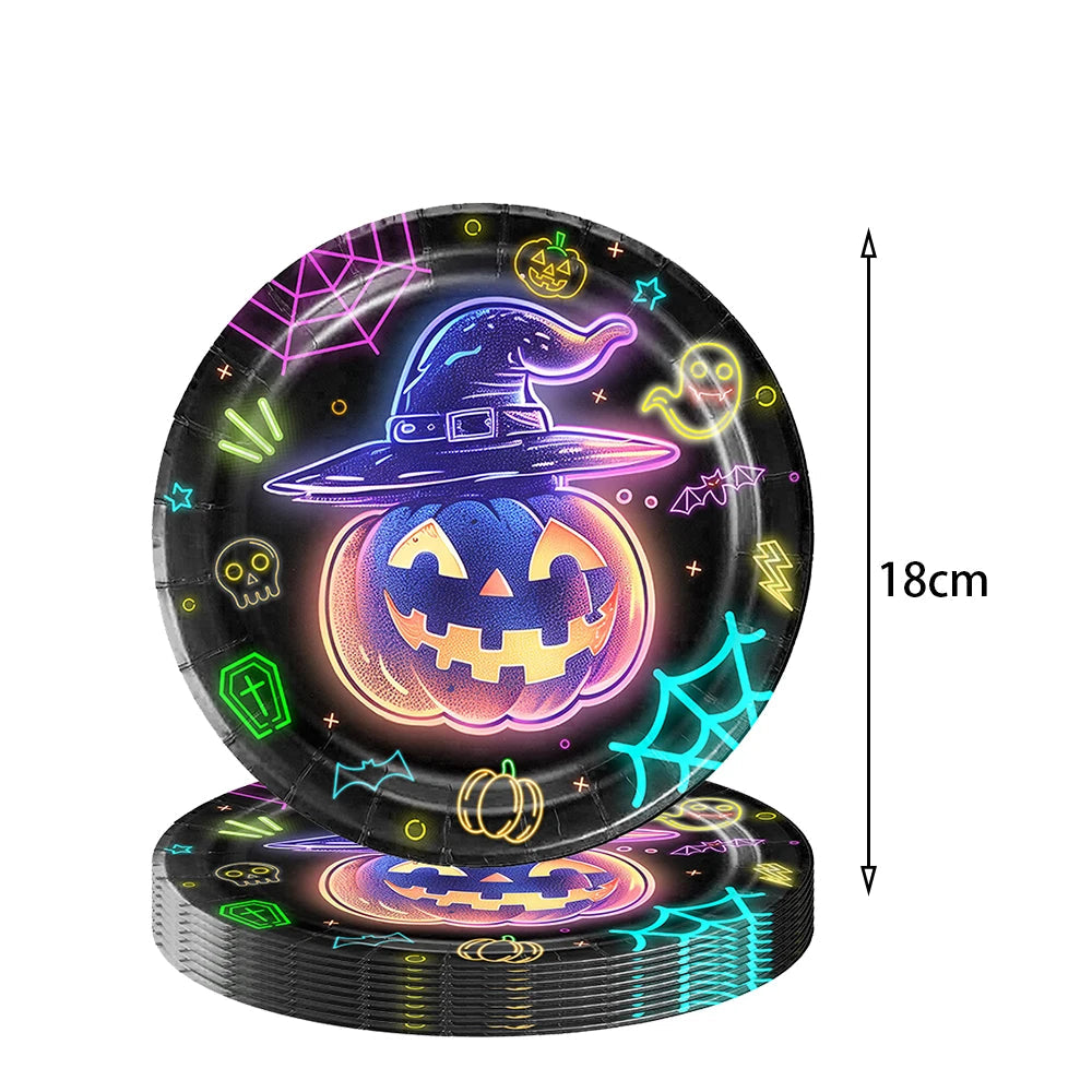 Assiette Citrouille Halloween Design Unique