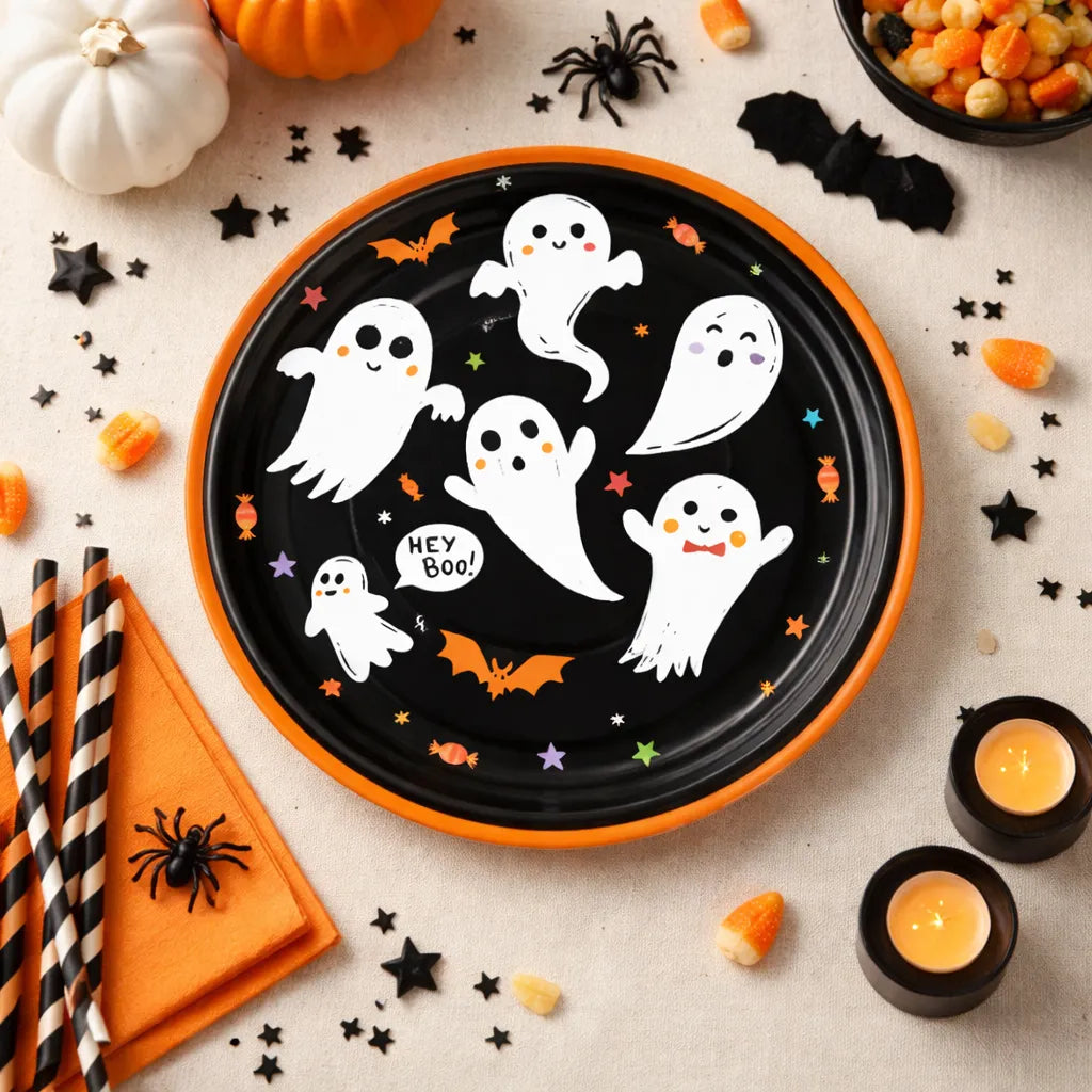 Assiette Halloween Fantôme