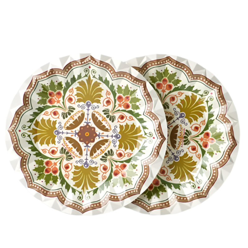 Assiette Jetable Vintage