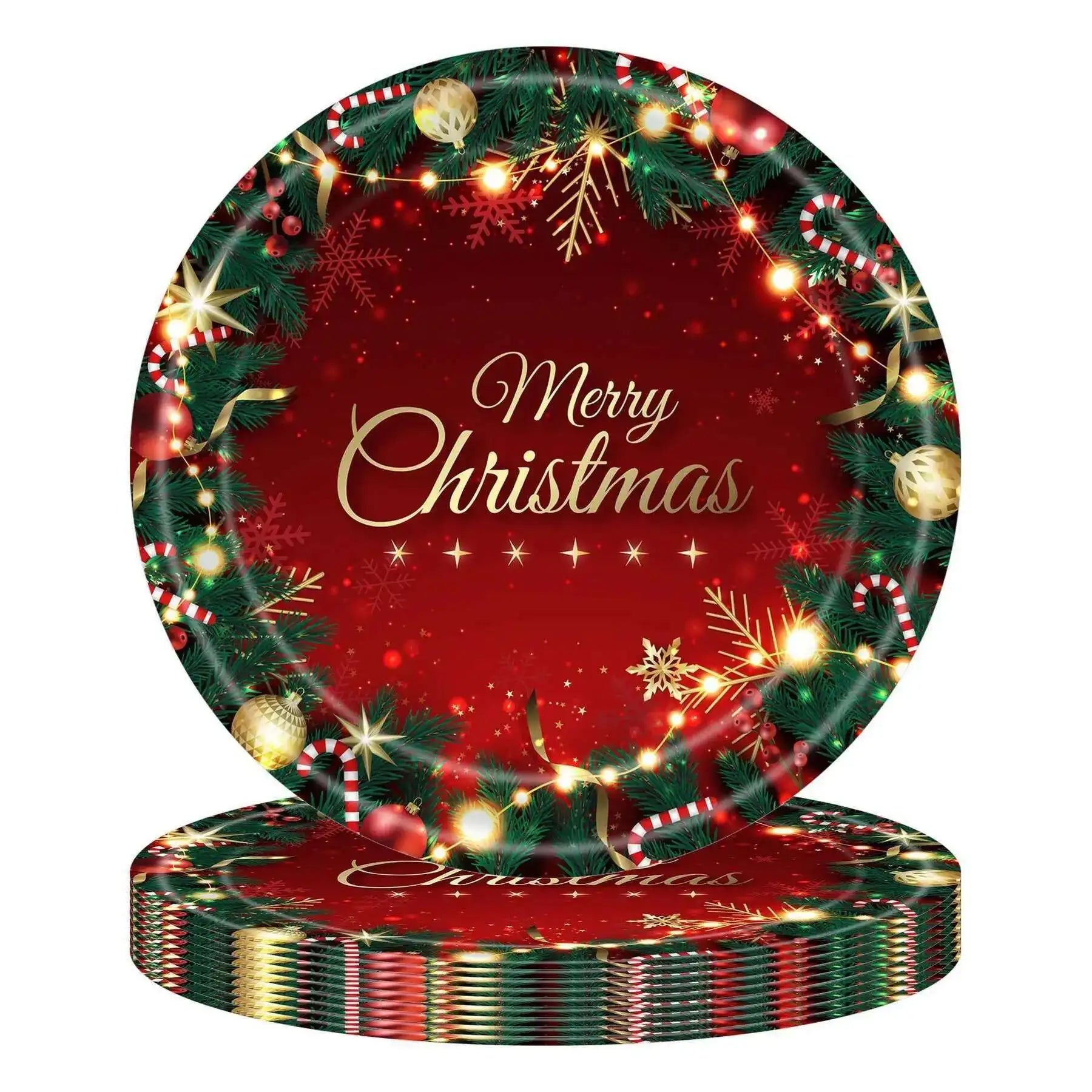 Assiette Jetable de Noël