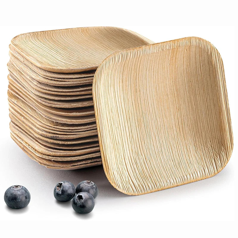 Assiette Jetable en Feuille de Palmier de Qualité