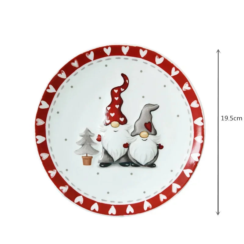 Assiette de Noël Nordique Originale