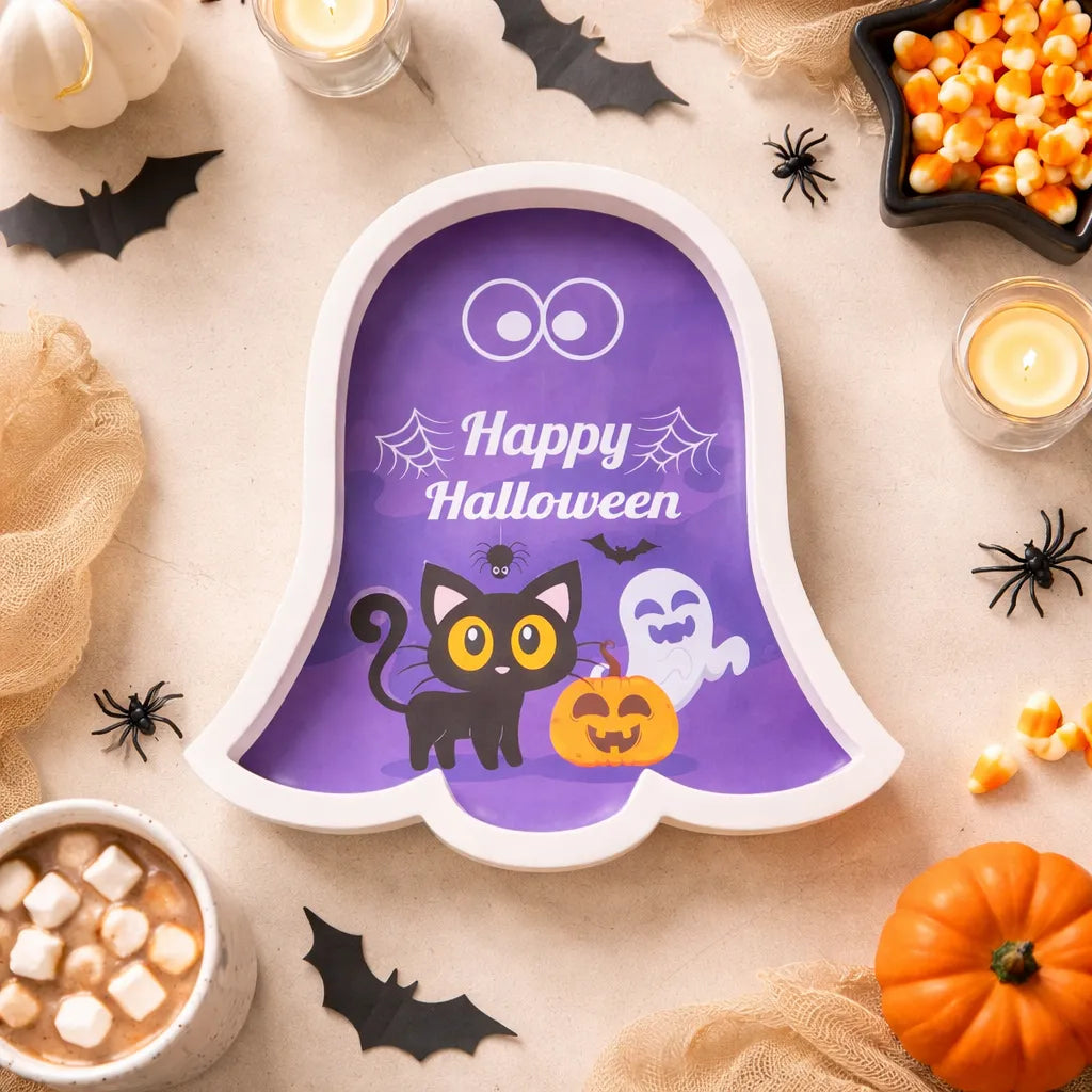 Assiette de Présentation Violette Halloween