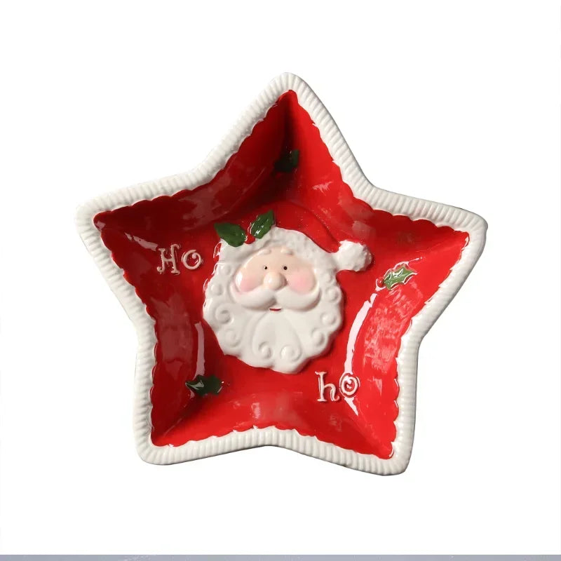 Assiette Étoile Père Noël stylé