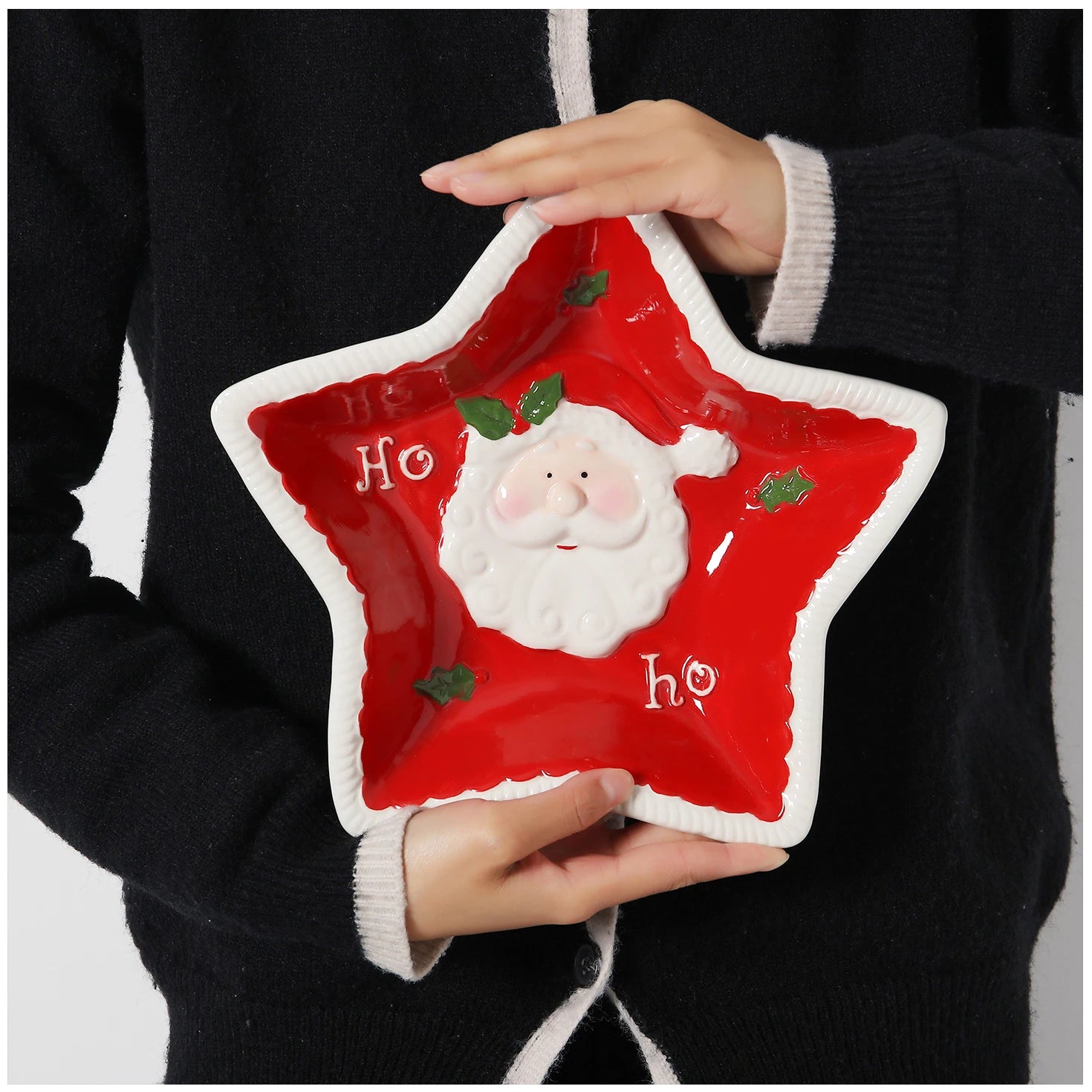 Assiette Étoile Père Noël tendance