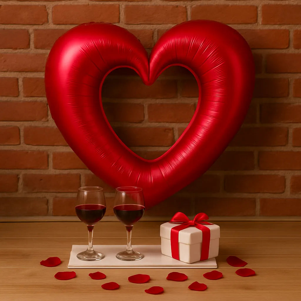 Ballon Cœur Rouge Design