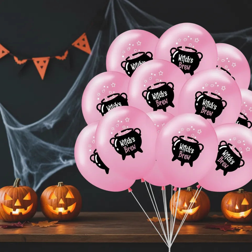 Ballon Halloween Rose Chaudron