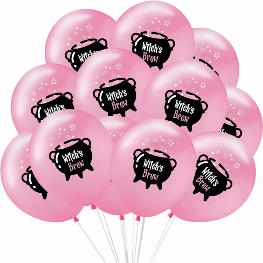 Ballon Halloween Rose Chaudron Original