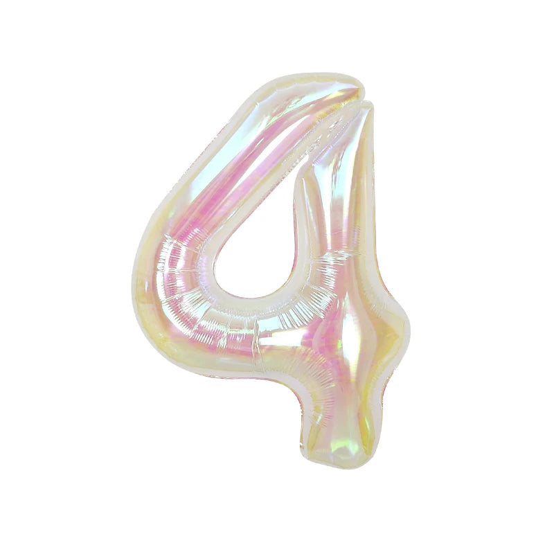 Ballon Numérique XXL Irisé Unique