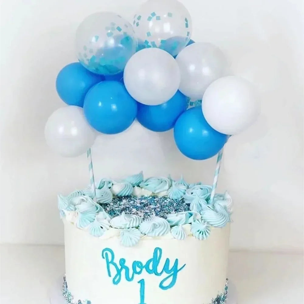 Ballons Déco Gâteau Bleus