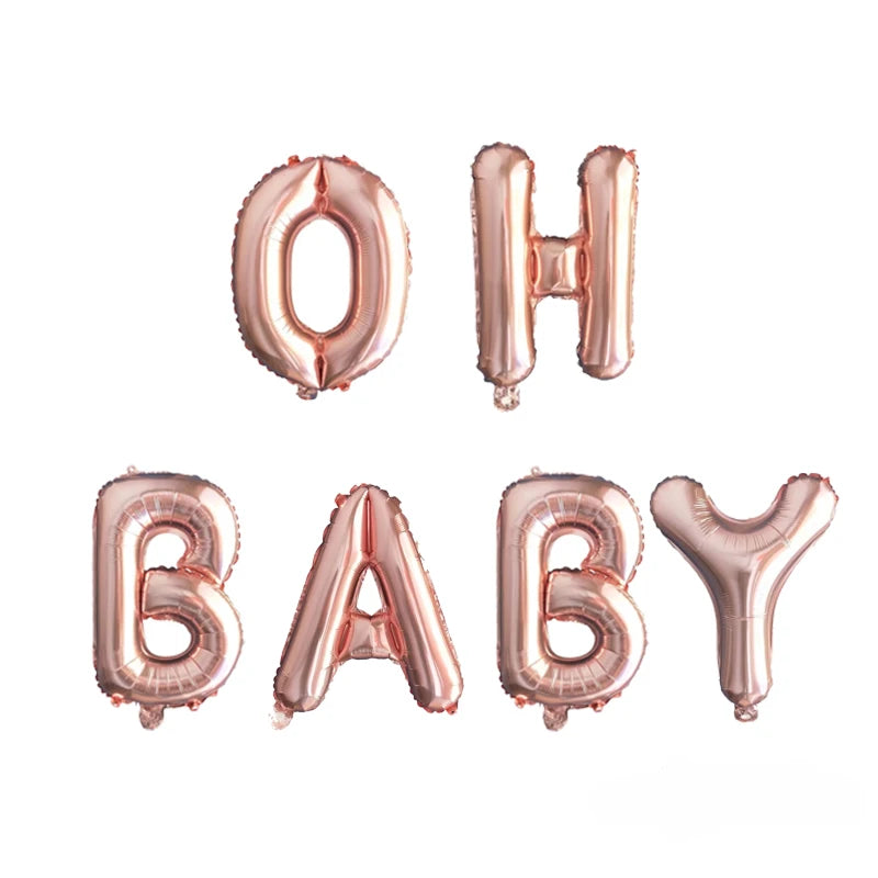 Ballons Gonflables Oh Baby Rose Gold Unique