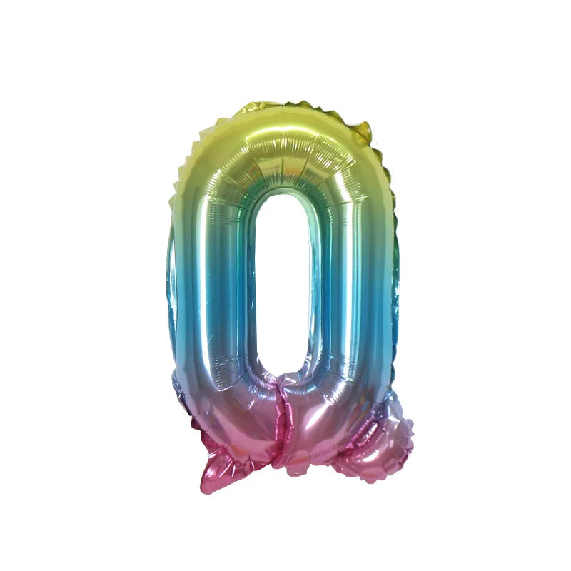 Ballons Lettre Dégradés Colorés Beau