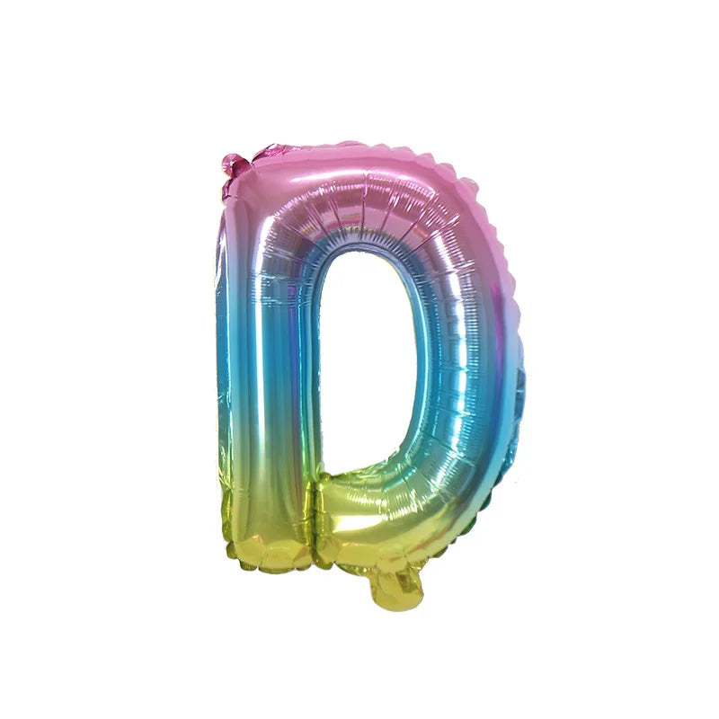 Ballons Lettre Dégradés Colorés Design