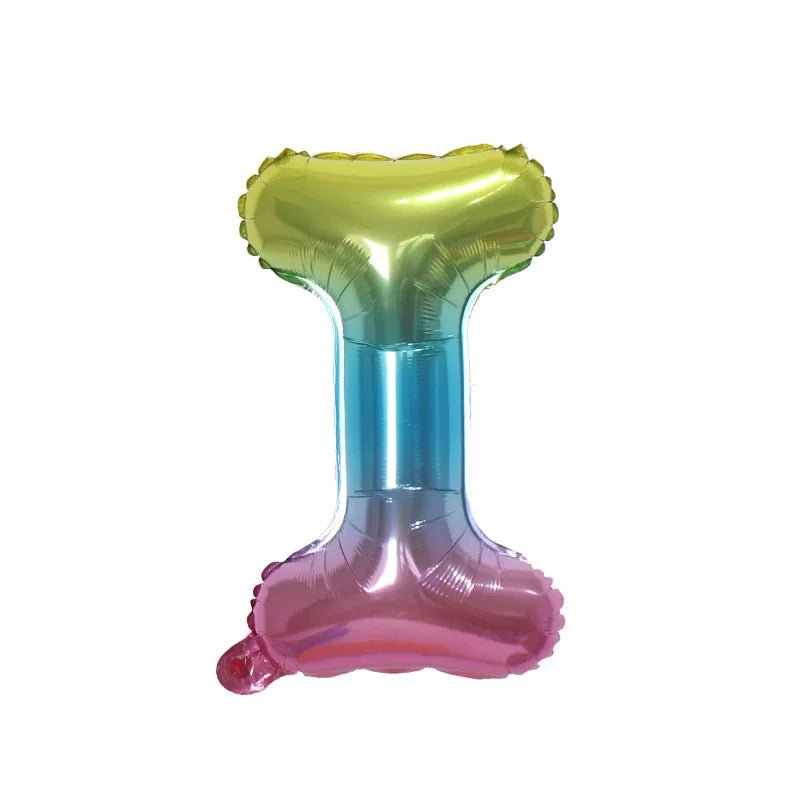 Ballons Lettre Dégradés Colorés Durable