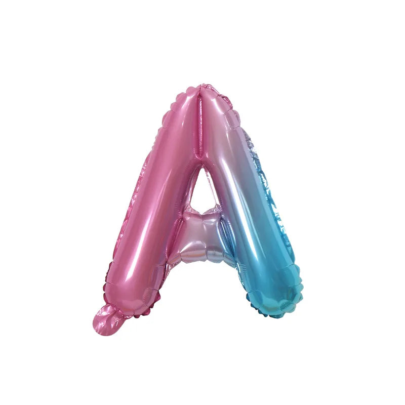 Ballons Lettre Dégradés Colorés Elégant