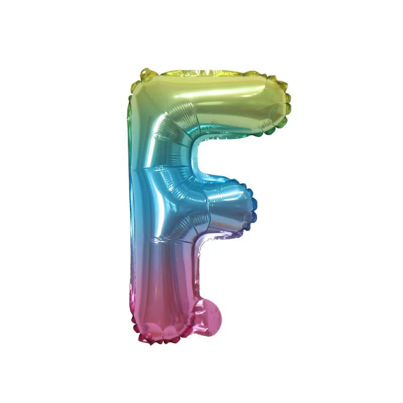 Ballons Lettre Dégradés Colorés Classe