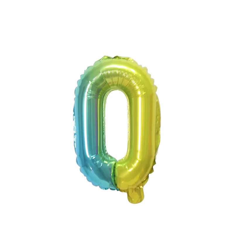 Ballons Lettre Dégradés Colorés Facile  à gonfler