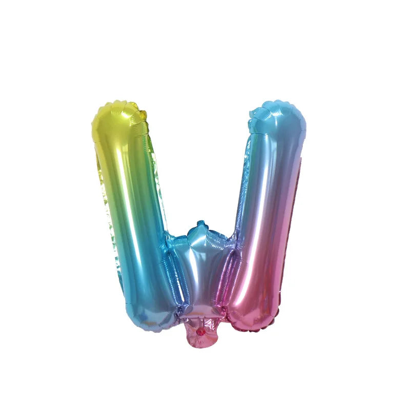 Ballons Lettre Dégradés Colorés Glamour