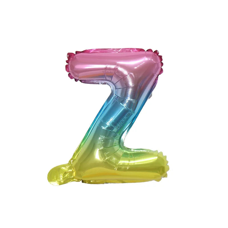 Ballons Lettre Dégradés Colorés Grand