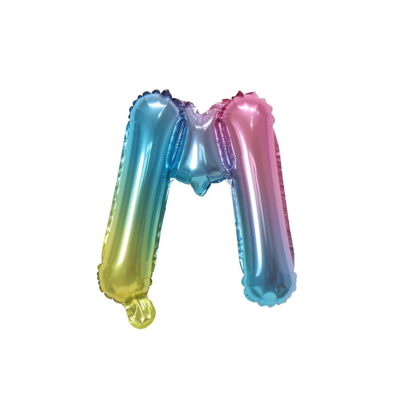 Ballons Lettre Dégradés Colorés M