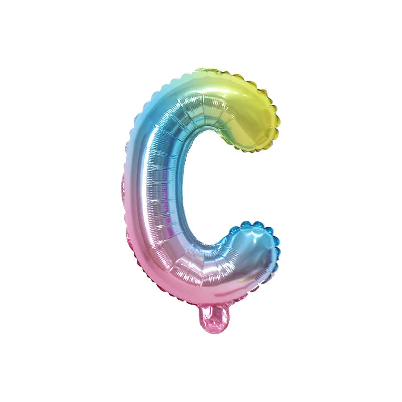 Ballons Lettre Dégradés Colorés Original