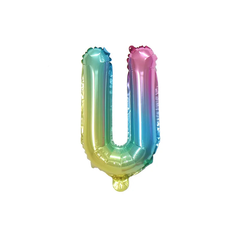 Ballons Lettre Dégradés Colorés U