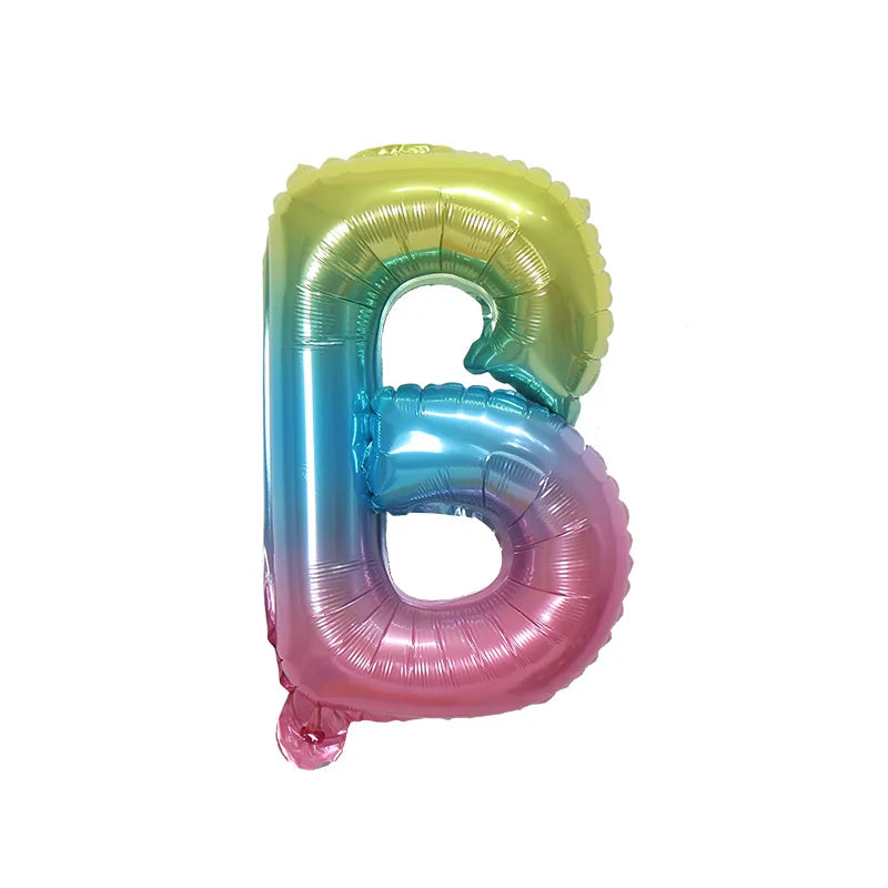 Ballons Lettre Dégradés Colorés Unique