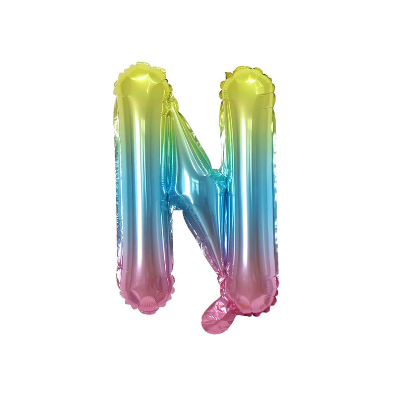 Ballons Lettre Dégradés Colorés de Qualité