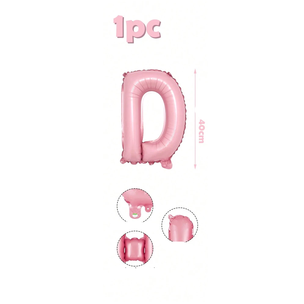 Ballons Lettre Roses Bonbon D
