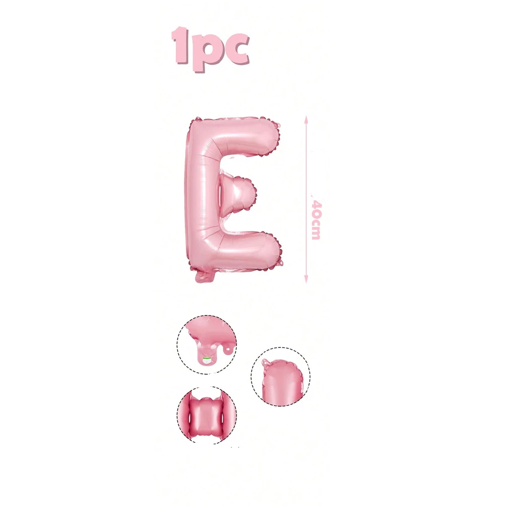 Ballons Lettre Roses Bonbon E