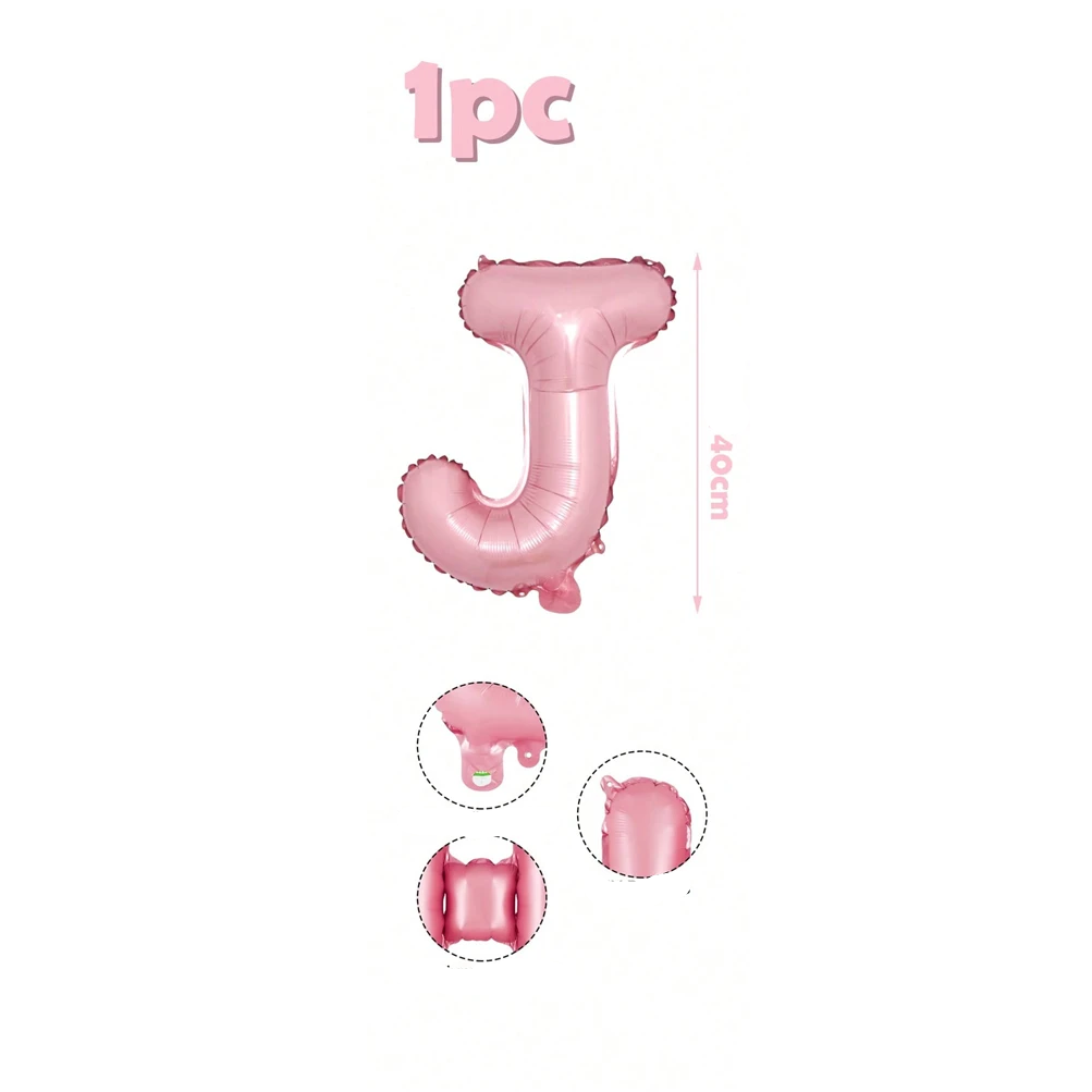 Ballons Lettre Roses Bonbon J