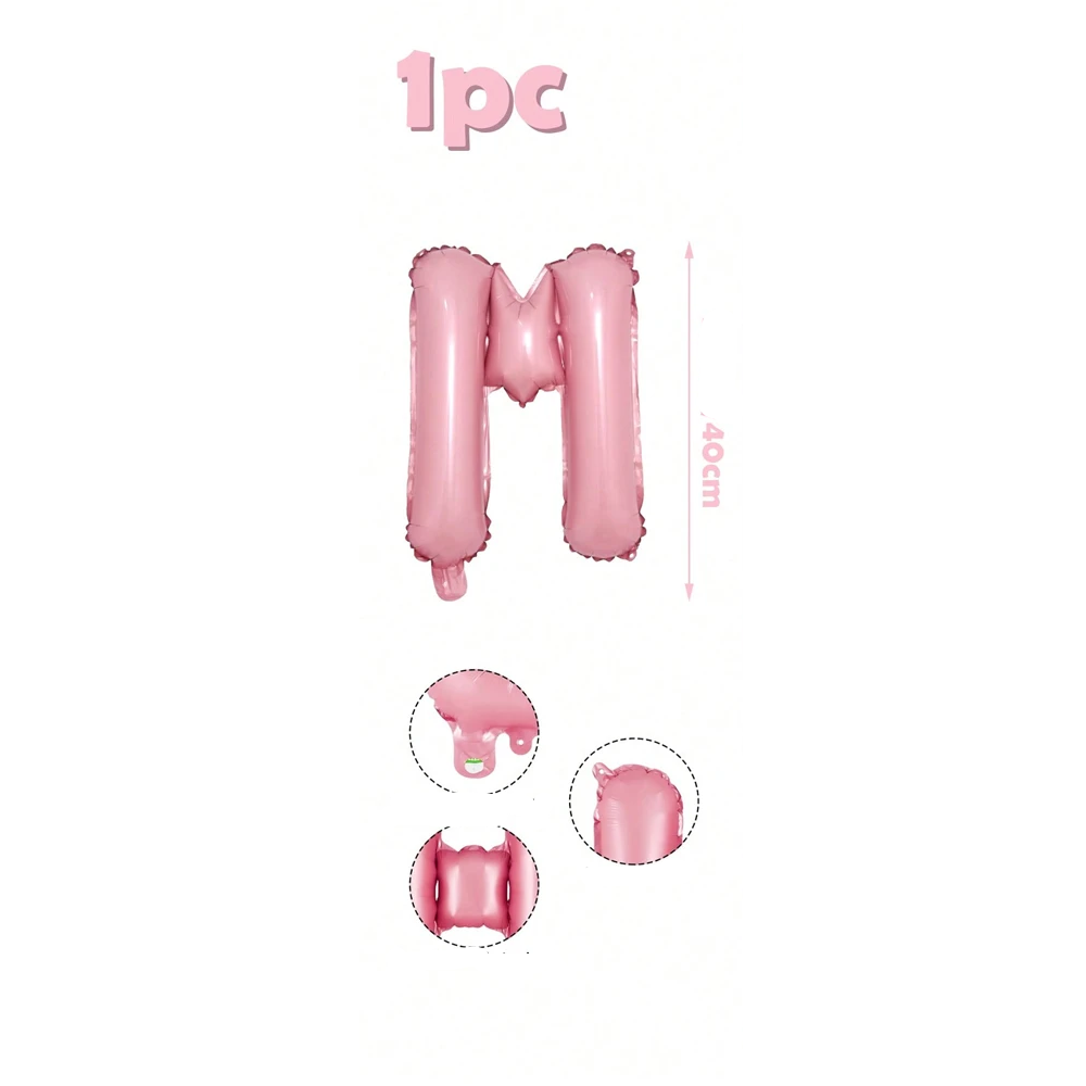 Ballons Lettre Roses Bonbon M