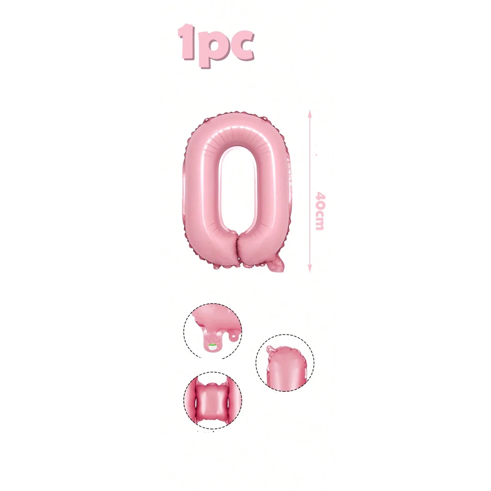 Ballons Lettre Roses Bonbon O