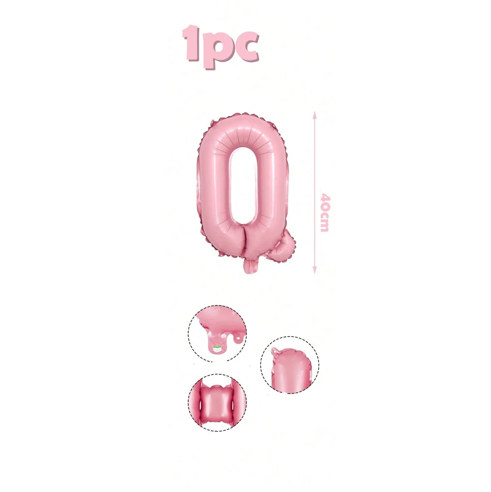 Ballons Lettre Roses Bonbon Q