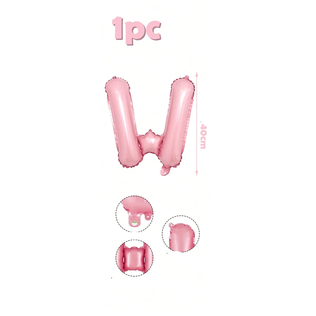 Ballons Lettre Roses Bonbon W
