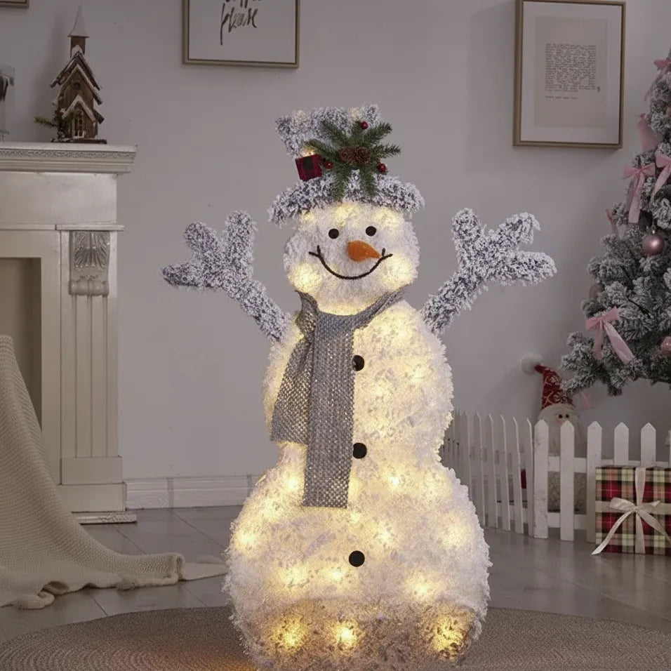 Bonhomme de Neige à LED pour Jardin