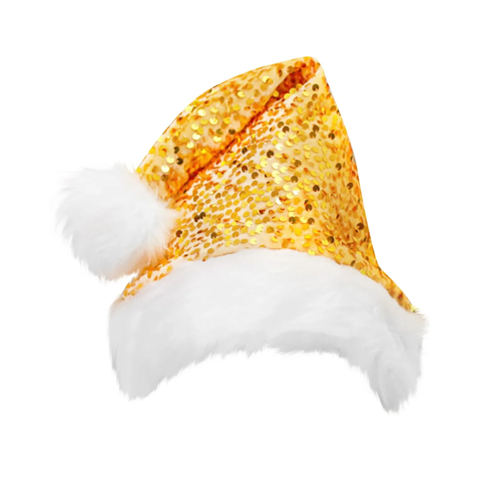 Bonnet de Noël Scintillant Doré stylé