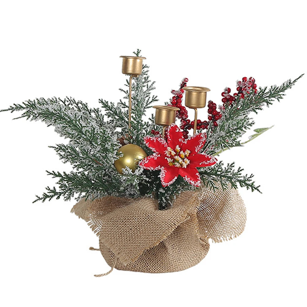 Bougeoir Décoratif Table Noël Design