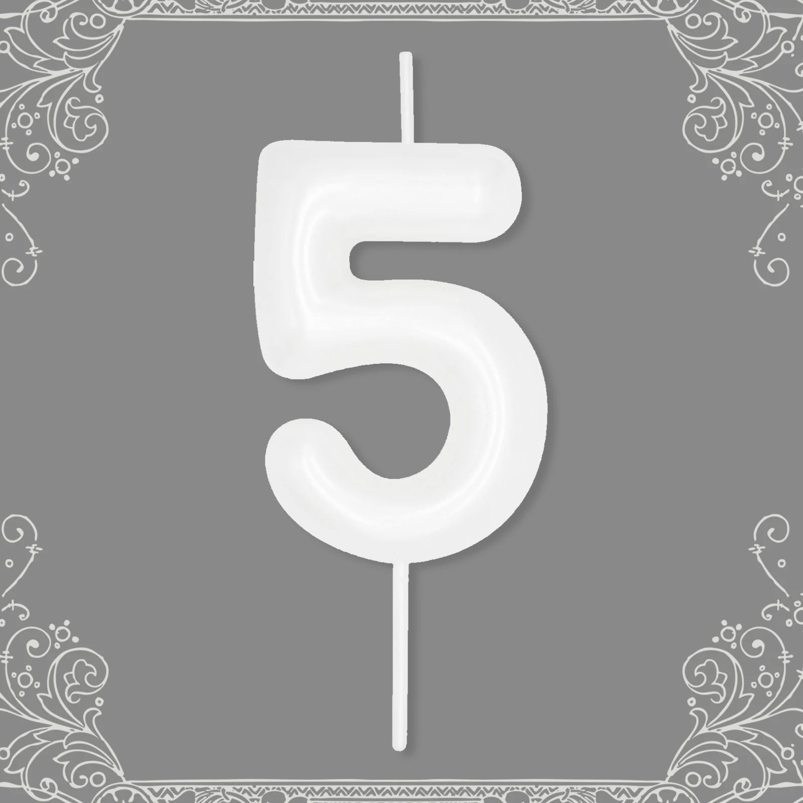 Bougie Anniversaire Chiffre Blanc