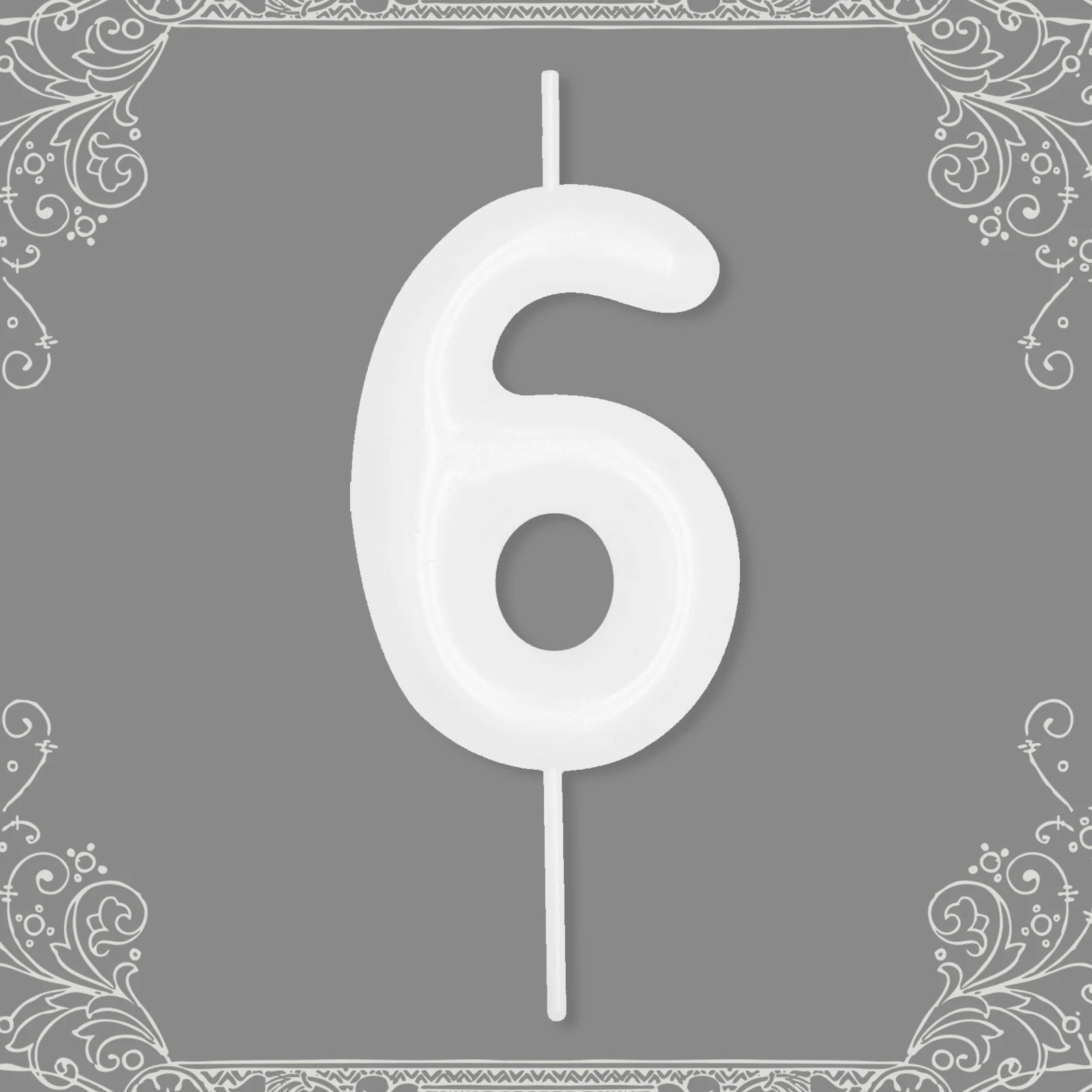 Bougie Anniversaire Chiffre Blanc