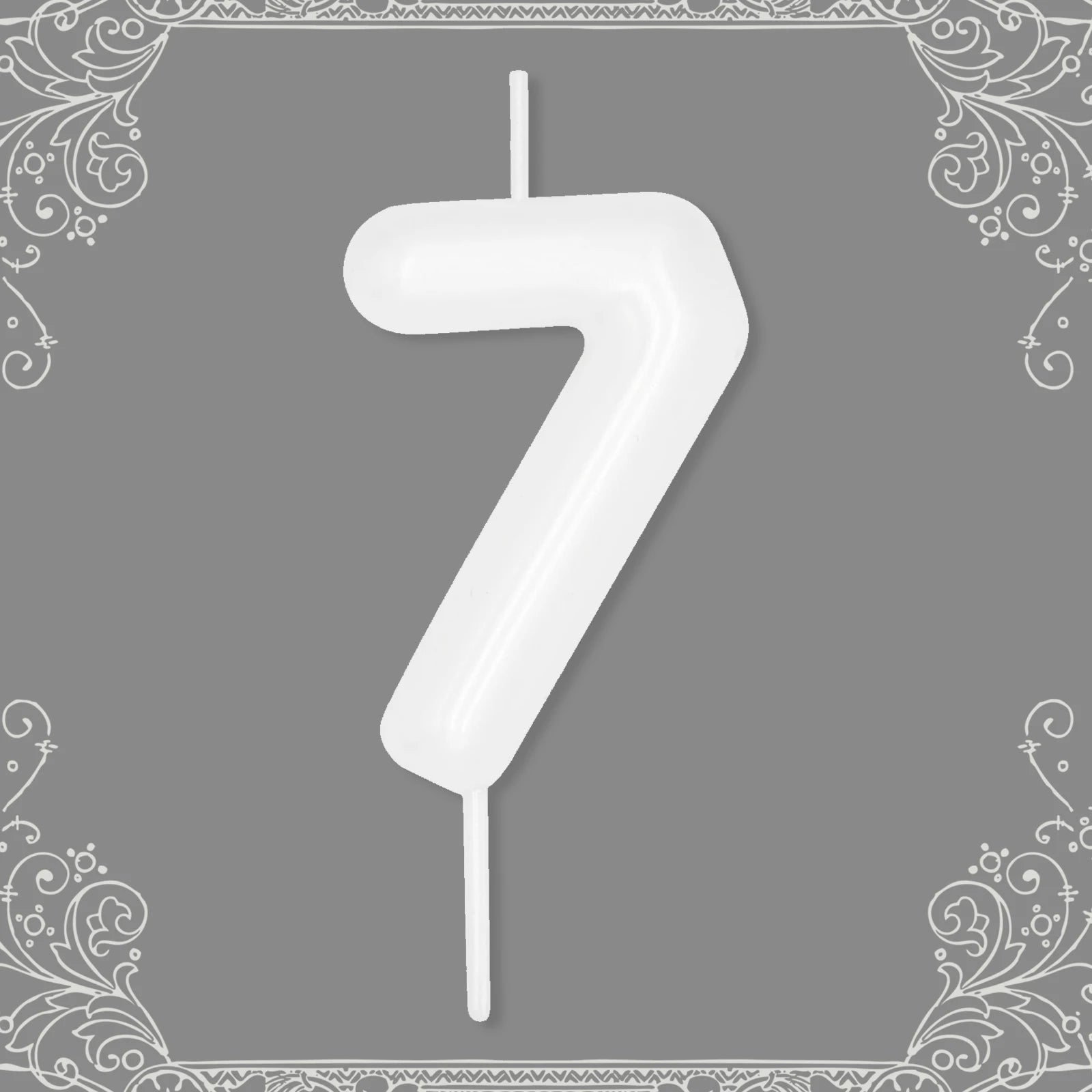 Bougie Anniversaire Chiffre Blanc