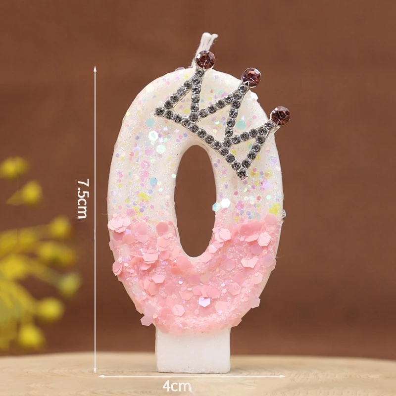 Bougie Anniversaire Rose Couronne