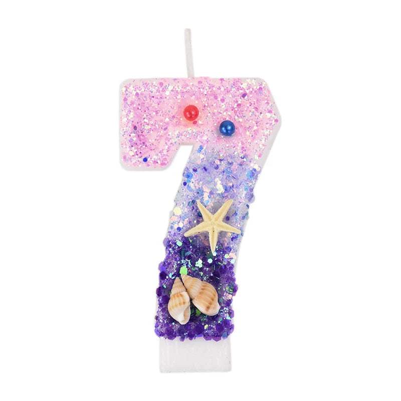Bougie Anniversaire Rose Violet 7
