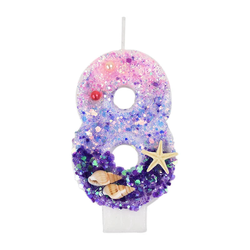 Bougie Anniversaire Rose Violet 8