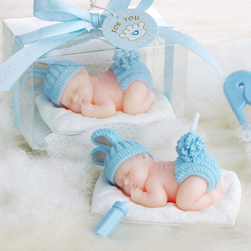 Bougie Baby Shower Bleue