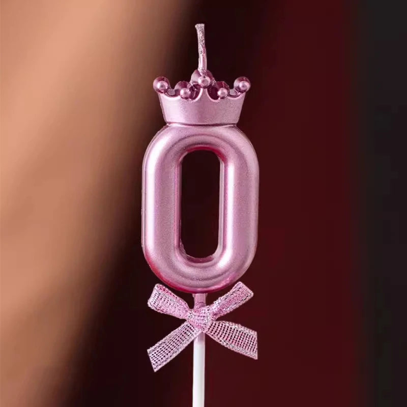 Bougie Chiffre Rose Gold Couronne