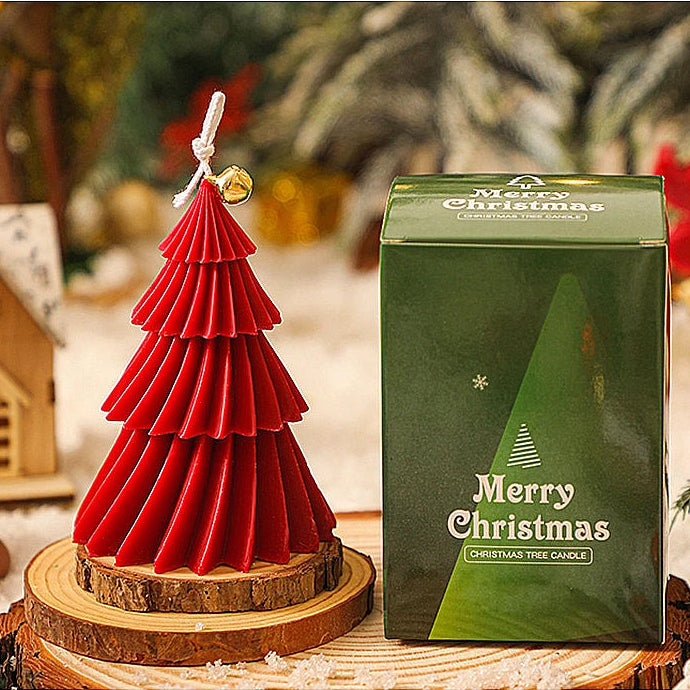 Bougie Sapin Noël Rouge
