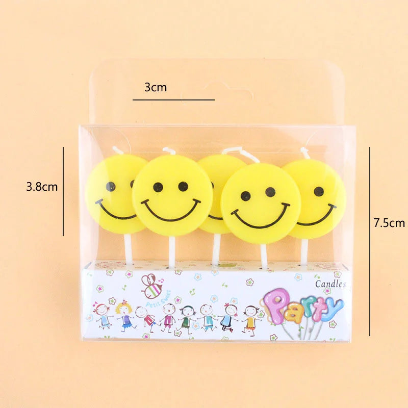 Bougie Smiley Jaune Design