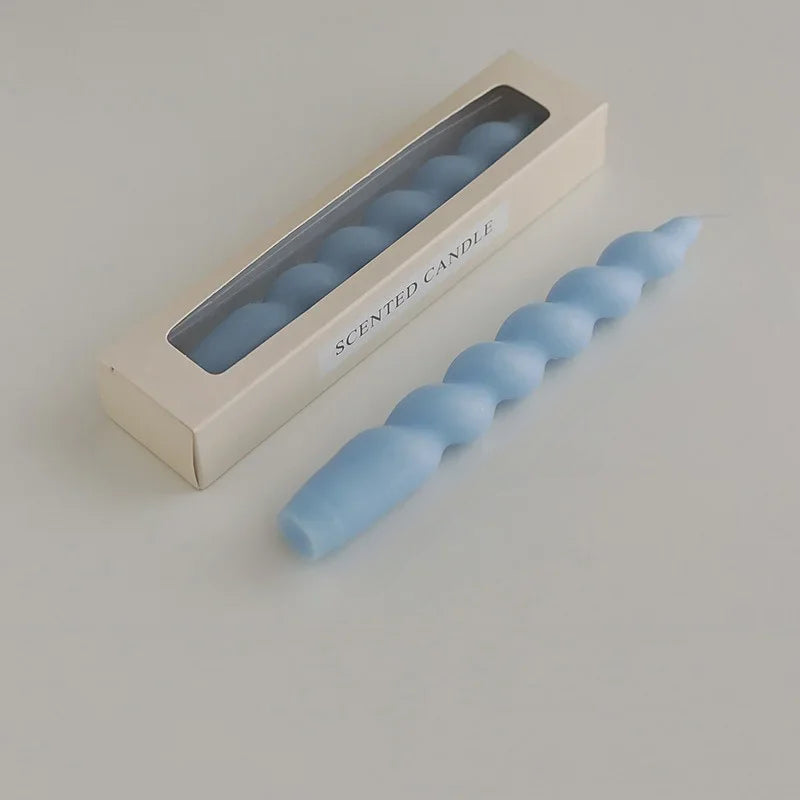 Bougie Spirale Bleue